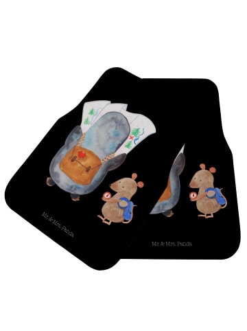 Mr. & Mrs. Panda Fußmatte Auto Pinguin & Maus Wanderer ohne Spruch in Schwarz