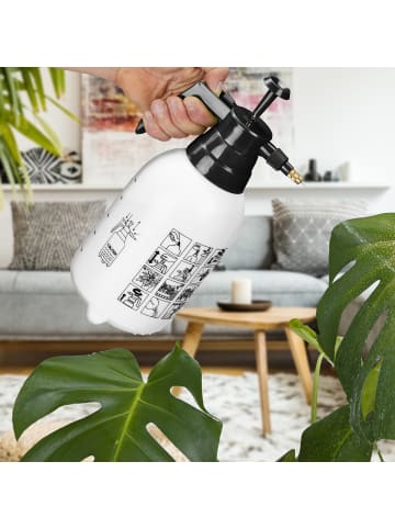relaxdays 3 x Drucksprüher in Weiß/ Schwarz - 2 l