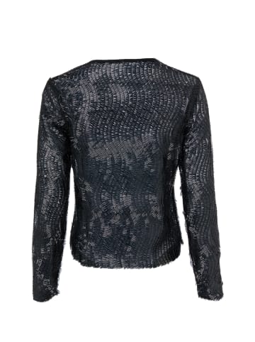 SAMSOE & SAMSOE Paillettenshirt Saruby in schwarz