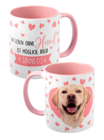 United Labels Hunde Tasse - Labrador Ein leben ohne Hund aus Keramik 320 ml in rosa