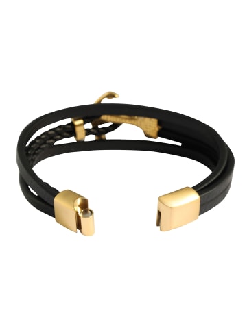 Adeliás Herren Anhänger – Gravuranhänger aus Leder in schwarz