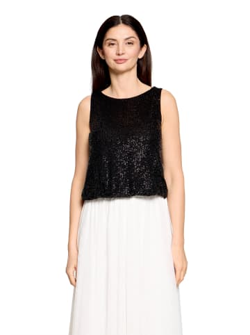 Vera Mont Pailletten-Top im Glitzer-Look in Schwarz