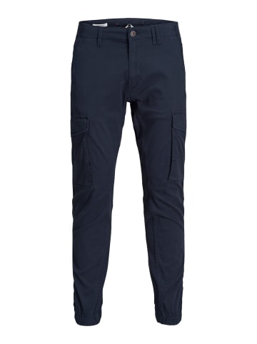 Jack & Jones Hose Cargo Jogger Pants PAUL FLAKE AKM 542 Twill Gummibund in Navy