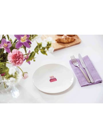 Villeroy & Boch 6er Set Frühstücksteller Happy Birthday With Love ø 21,2 cm weiß-rot in weiß-rot