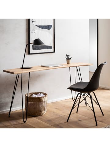 KADIMA DESIGN Schreibtisch 150x36x75 cm Massivholz / Metall Computertisch