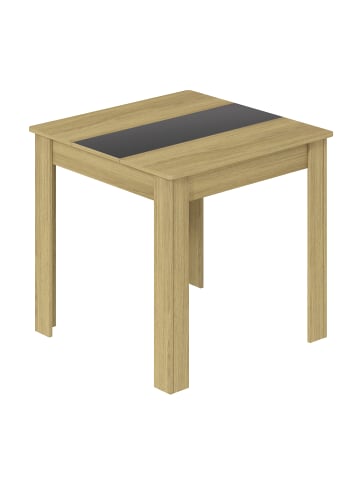 VCM Esstisch Küchentisch B. 80 x T. 80 cm Disalo in Honig-Eiche / Anthrazit