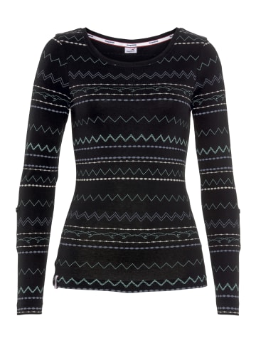 Kangaroos Langarmshirt in schwarz