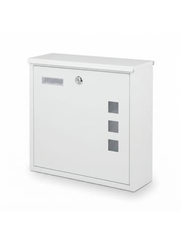 Briefkasten in Weiß - (B)35 x (H)33 x (T)12 cm