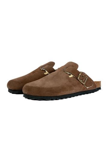 billowy Pantoletten HOME FANTASY in braun