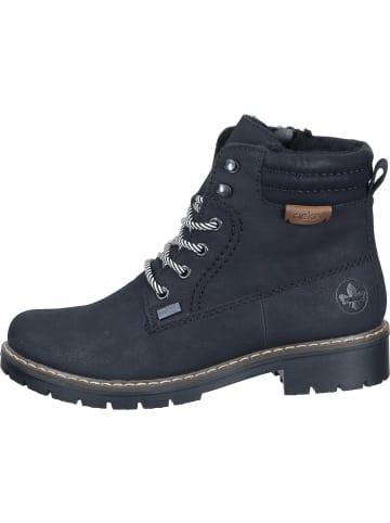 rieker Schnürstiefeletten in schwarz/nuss/schwarz