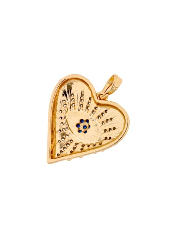 IZIA Women Pendant With Rhinestones in Rose Gold Navy