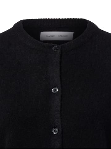 SAMSOE & SAMSOE Strickjacke Nor Short in schwarz - 0009