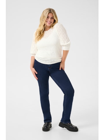 KAFFE curve Langarm-Bluse KCtia in Chalk