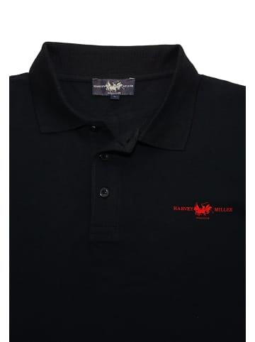 HARVEY MILLER POLO CLUB Poloshirt in schwarz