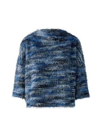 Oui Sweatshirt in lt blue black