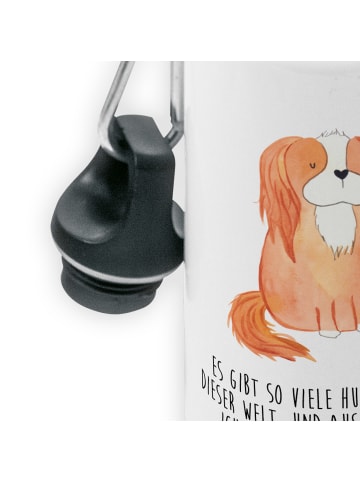 Mr. & Mrs. Panda Trinkflasche Hund Cavalier King Charles Spaniel... in Weiß