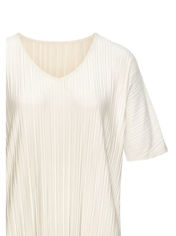 LASCANA Plisseeshirt in creme