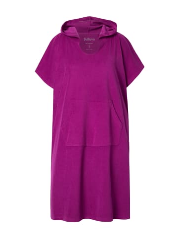 Ulla Popken Homewear-Poncho in beere