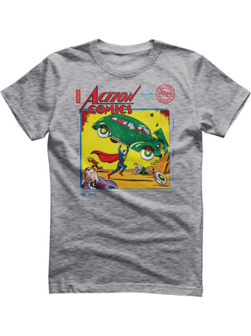 Superman T-Shirt "Superman in Action Comics Issue 001 T-Shirt" in Grau