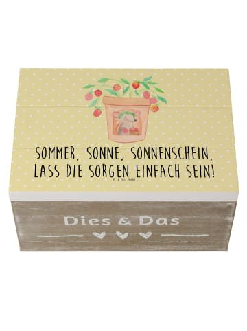 Mr. & Mrs. Panda Dekokiste Sommerfreude mit Spruch in Gelb Pastell