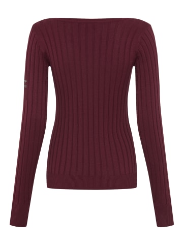Kangaroos V-Ausschnitt-Pullover in bordeaux