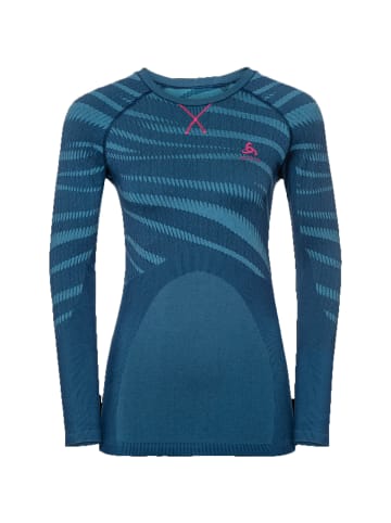 Odlo Odlo Damen BL Top Crew Neck L/S Blackcomb in Indigo