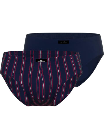 Götzburg Baumwolle, Single-Jersey Slip 2er-Pack in marine