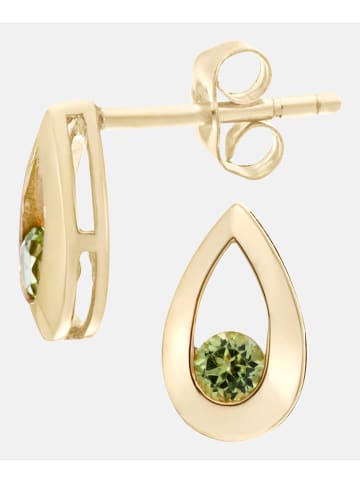 Diamant L'éternel Ohrhänger aus 375 Gelbgold mit Peridot