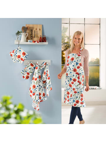 REDBEST Baumwolle Schürze in Mohnblume