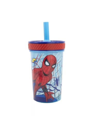 Spiderman Anti-Rutsch-Becher Spider-Man" mit Strohhalm 370 ml