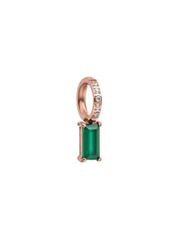 PURELEI Charm Geburtsstein Mai Chrysopras Rosegold
