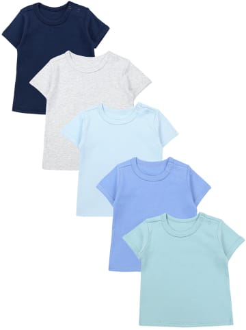 TupTam Baby Kurzarm T-Shirt 5er Set in blau Modell 1