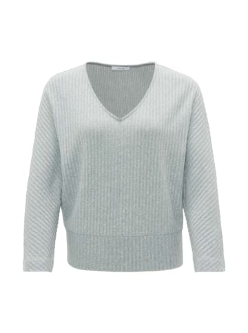 OPUS V-Kragen Pullover für Damen in grau
