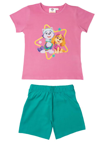 Paw Patrol Paw Patrol Schlafanzug - Skye und Everest Kurzarm in Mehrfarbig