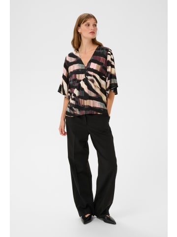 Soaked in Luxury Langarm-Bluse SLCiela Gerade Passform in Animalistic Print