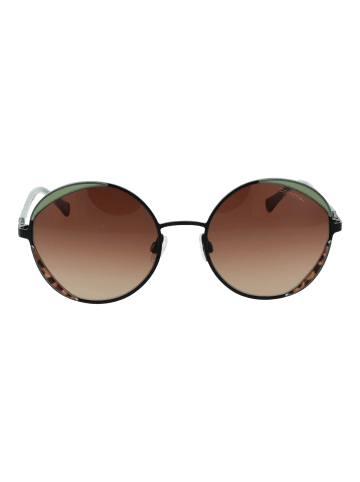 comma Frauen Sonnenbrille Rund Schwarz