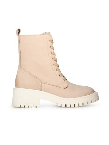 PS Poelman Schnürstiefel "KLARA" in Hellbeige