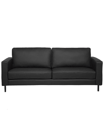 Beliani 3-Sitzer Sofa SAVALEN in Schwarz - (W) 204 x (H) 87 x (L) 91 cm