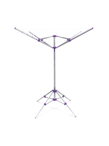 relaxdays Wäschespinne in Silber - (B)120 x (H)161 x (T)120 cm