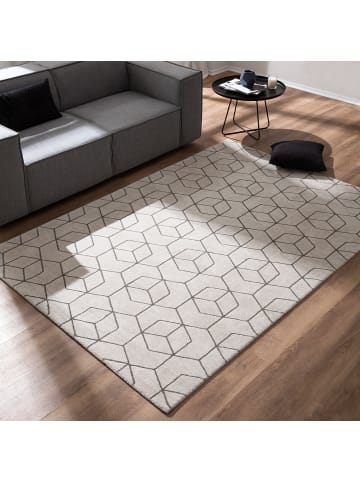 home24 Hochflorteppich Opus in Creme