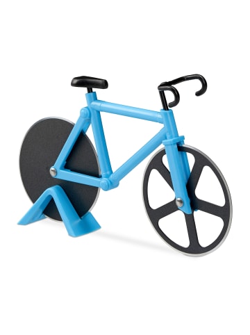 relaxdays 5x Pizzaschneider in Blau