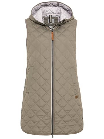 Camel Active Steppweste aus recyceltem Polyester in Khaki