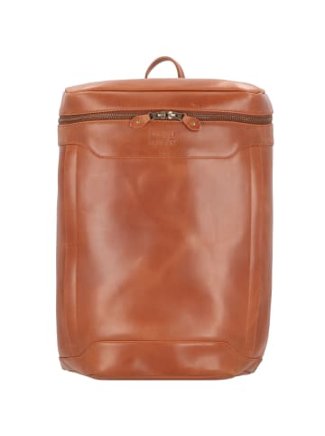 Buckle & Seam Siwa Rucksack Leder 47 cm Laptopfach in cognac