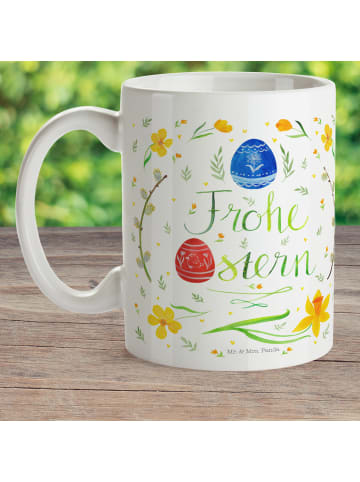Mr. & Mrs. Panda Camping Tasse Ostern Frohe Ostern ohne Spruch in Weiß