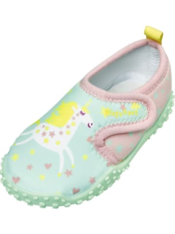 Playshoes "Aqua-Schuh Einhorn" in Grün