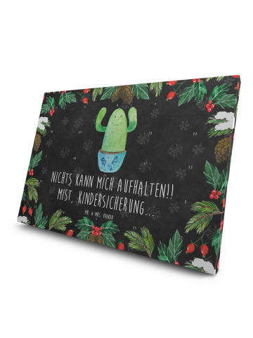 Mr. & Mrs. Panda Adventskalender Kaktus Happy mit Spruch in Kreidetafel