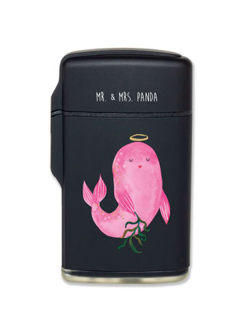 Mr. & Mrs. Panda sturmfeuerzeug Sternzeichen Jungfrau ohne Spruch in Schwarz