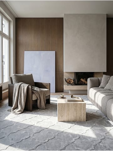 KADIMA DESIGN Teppich Kurzflor Orientalisch pflegeleicht Wohnzimmer Schlafzimmer Flur in Grau
