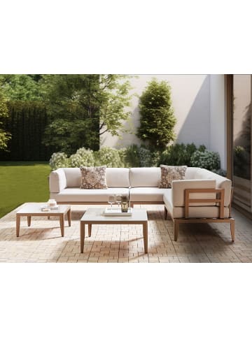 Beliani 3-tlg Lounge Set RIMA III in Beige linksseitig