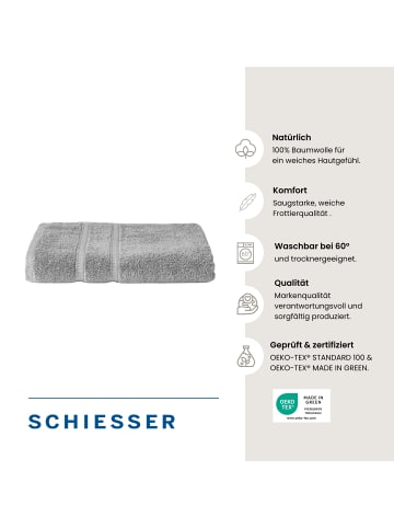 Schiesser Frottierserie Las Palmas in Silber